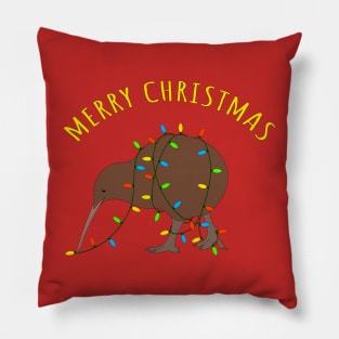 Merry Christmas Kiwi Pillow