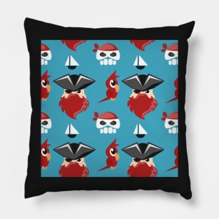 Cartoon pirate fun print Pillow