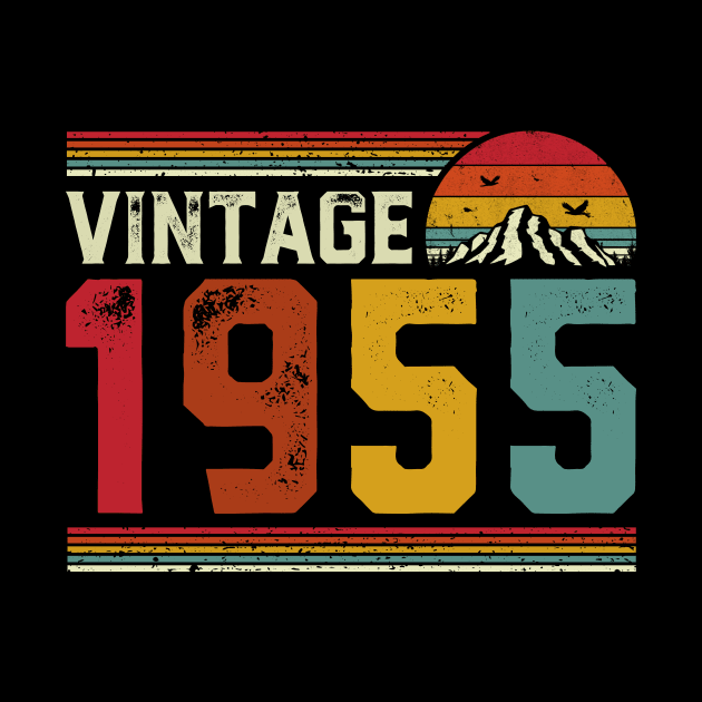 Vintage 1955 Birthday Gift Retro Style by Foatui