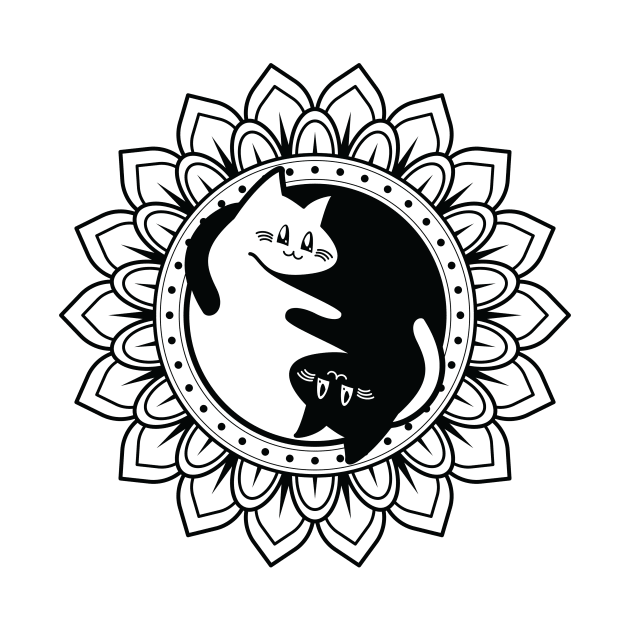 mandala cat by frederickpuragarcia