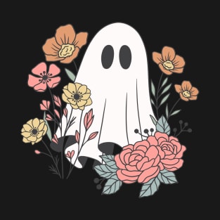 ghost and flowers T-Shirt