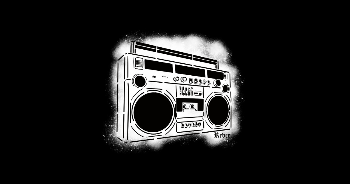 Boombox Stencil Boombox TShirt TeePublic