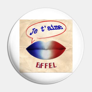 FRENCH KISS JETAIME EIFFEL Pin