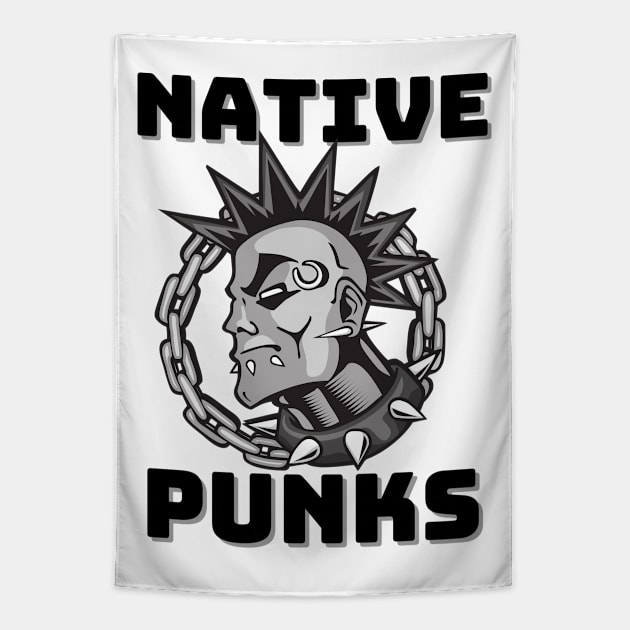 Native Punks Tapestry by glumwitch