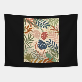 Pastel Planty Floral Pattern Tapestry