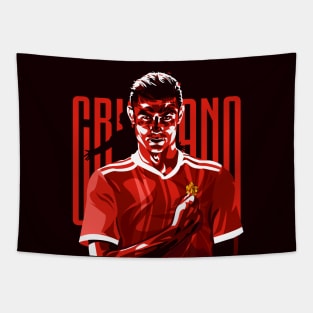 Cristiano Ronaldo Manchester United Red Tapestry