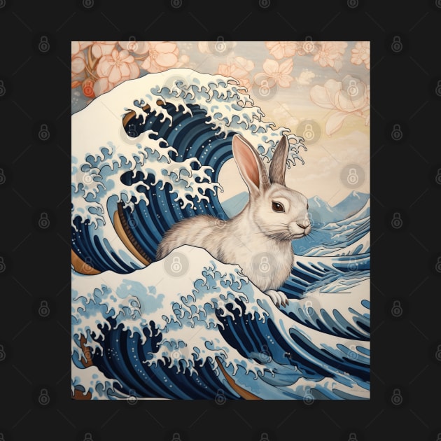 The Great Wave of Rabbit Funny by EVCO Smo