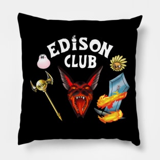 Edison club dark background Pillow