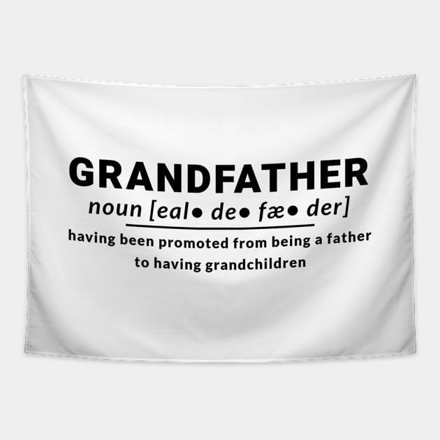 Definition Grandfather Father Grandchildren Love Families Tapestry by Flowering Away