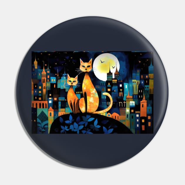 Cats on the roof Pin by Tarrby