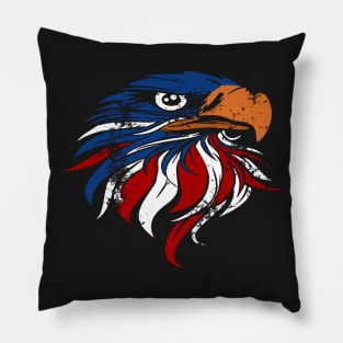 American Bald Eagle Flag Pillow