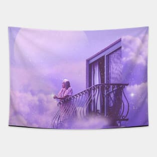 Balcony In Paradise Tapestry