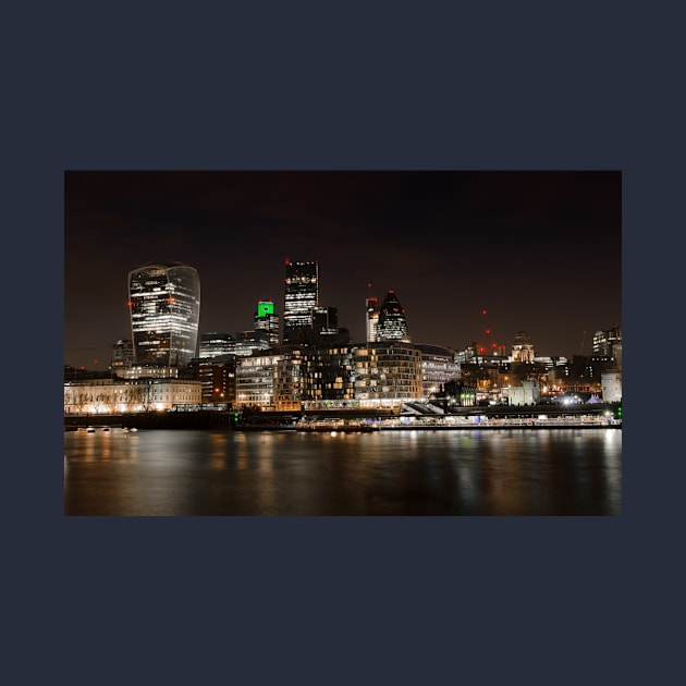 London Night Skyline by davidroth