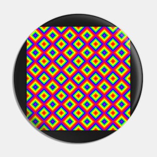 Pride Rainbow Diamonds Pattern #1 Pin