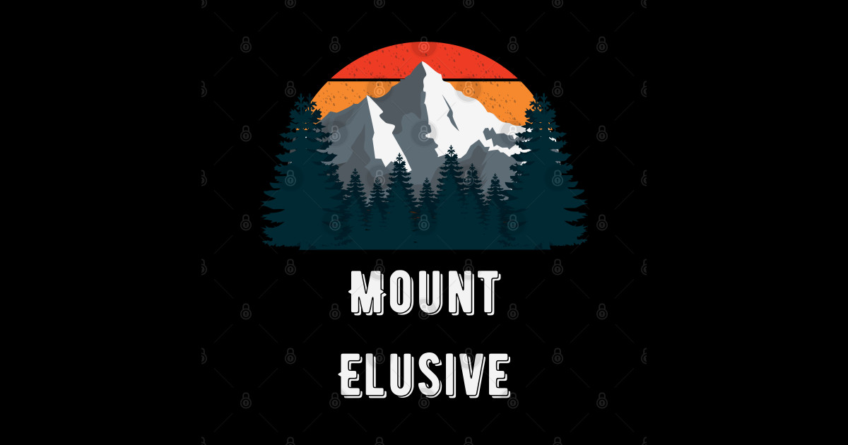 Mount Elusive - Mount Elusive - Sticker | TeePublic