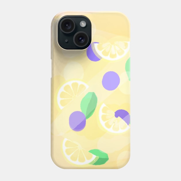 Lemon Blueberry Jelly Phone Case by gpam