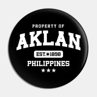 Aklan - Property of the Philippines Shirt (WHITE) Pin