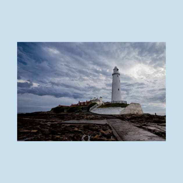 St. Mary's Island and Lighthouse by Violaman