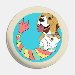 Quincy the Beagle Mermutt Pin