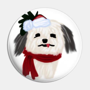 Cute Havanese Drawing Pin