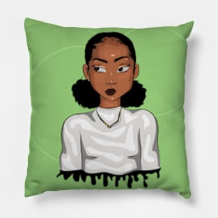 Girl in white Pillow