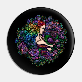 Avenging Eve (stained glass) Pin