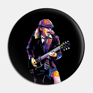 Angus Young WPAP Pin