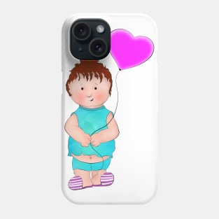 Boy and balloon Phone Case