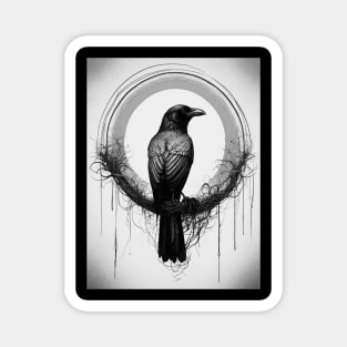 Night Raven Magnet