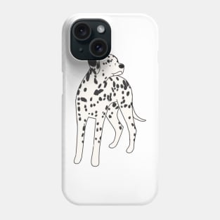 dalmatian illustration Phone Case