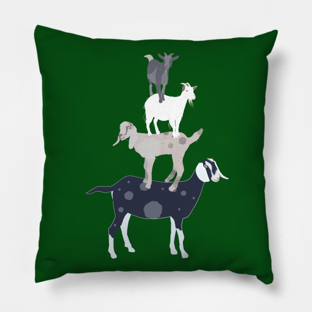 Goat Stack Pillow by ahadden