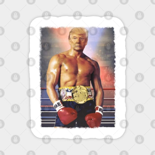 Donald Trump Boxer Funny Magnet by portraiteam