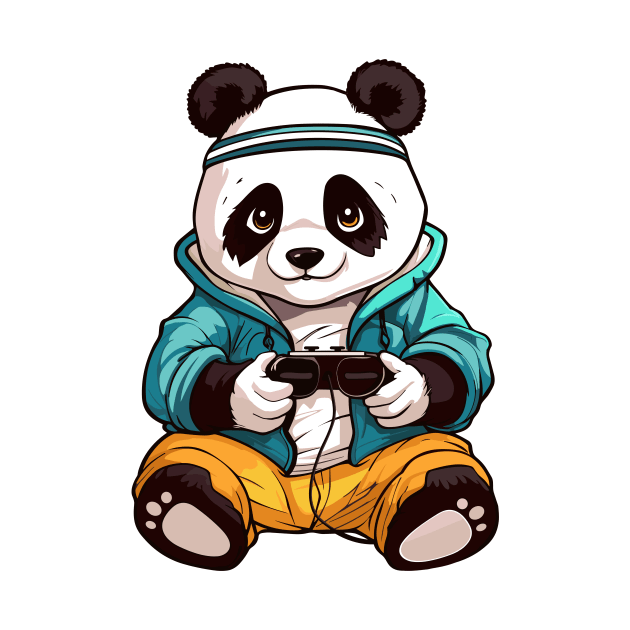 Gaming Panda, Gaming is my cardio by Art Joy Studio