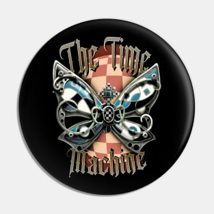 Steampunk Butterfly Time Machine Pin