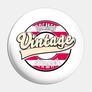 Bremen vintage style logo Pin