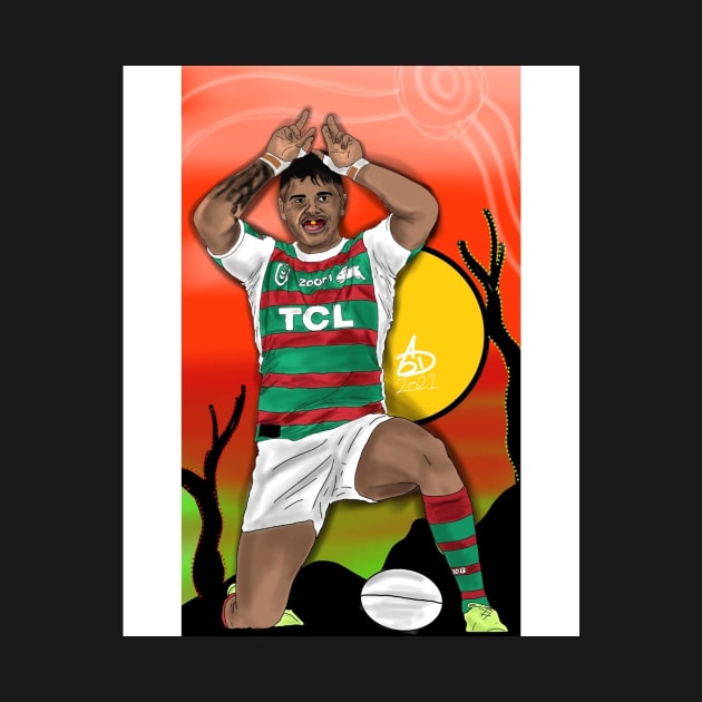 latrell mitchell Print by SpassaDazza