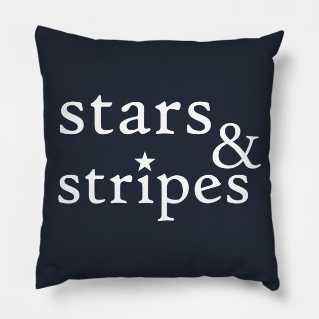 Stars And Stripes Independence Day American 4th Of July Pillow by Adolphred