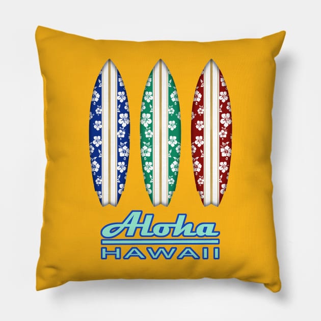 Aloha hawaii Pillow by robotface