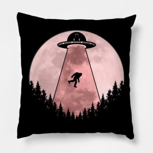 Bigfoot Ufo Abduction Pillow