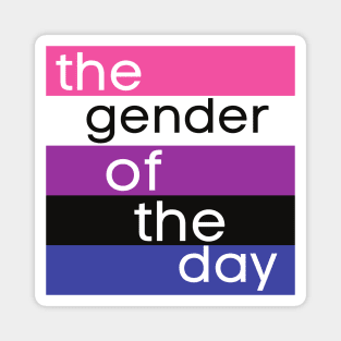 gender of the day genderfluid Magnet