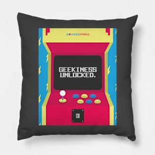 Geekiness Unlocked Arcade Pillow