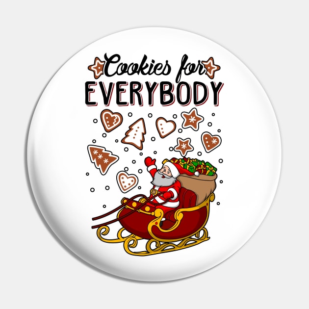 Cookies For Everybody Christmas Ugly Sweater Pin by KsuAnn