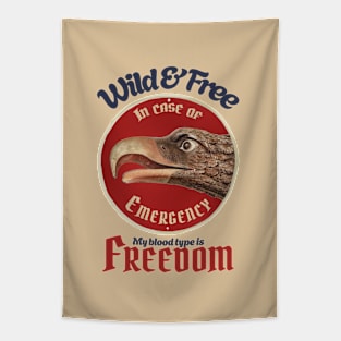 Vintage Eagle Wild & Free Tapestry