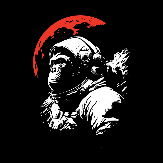 monkey the astronaut by lkn