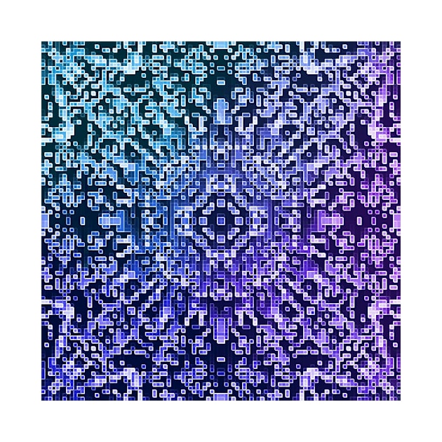 Purple Ombre Farmhouse Snowflake Print by Moon Art