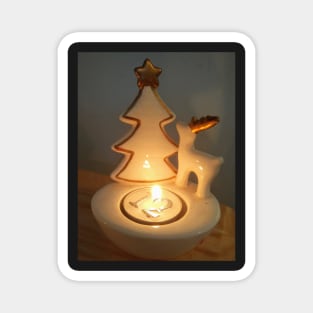 Reindeer candle Magnet