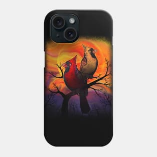 Red Cardinal bird Phone Case