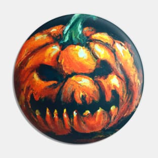 Angry Pumpkin Lies in Wait Pin