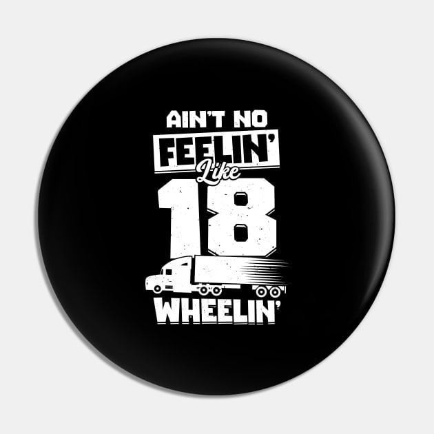 18 Wheeler Trucker Truck Driver Gift Pin by Dolde08