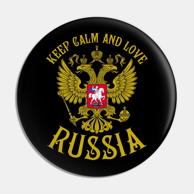 123 Wappen Russland Keep Calm and Love Russia Pin by Margarita7